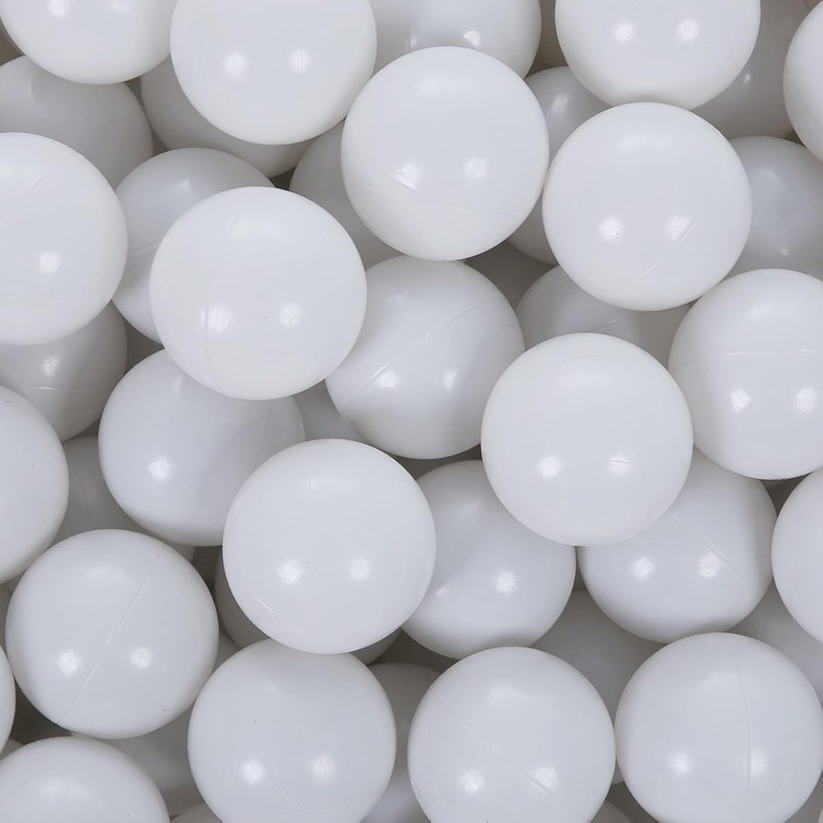 PlayMaty Ball Pit Balls - 2.75" Plastic Phthalate & BPA Free Balls, Crush Resistant Stress Balls, Swimming Pool Fun Toys with Storage Bag, Baby Playhouse, Birthday Party Decorations, Pack of 50