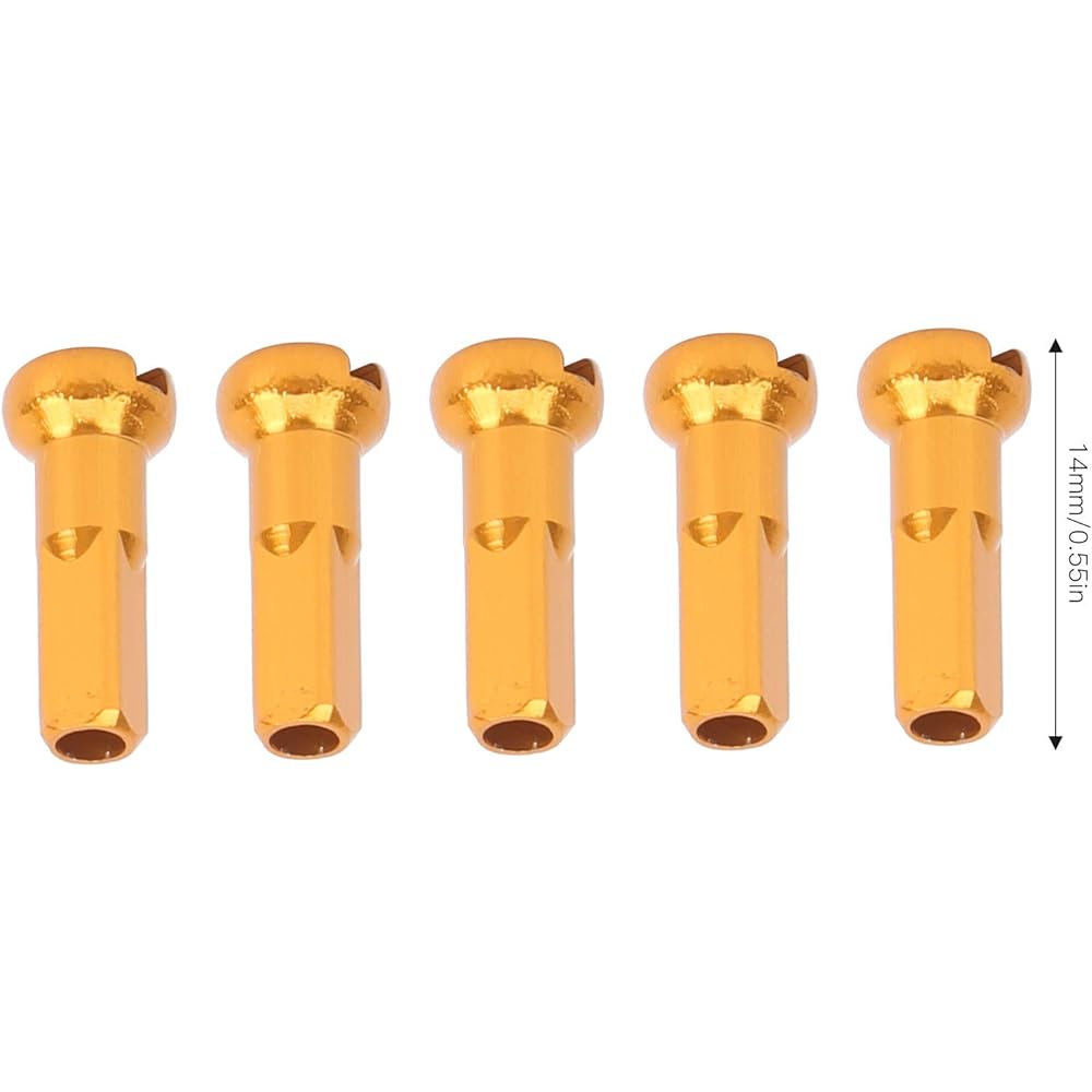 100pcs Bicycle Spoke Nipple Aluminum Alloy Bicycle Wheel Spoke Nipple Bike End Tip Nipple Spoke Cap 14x6mm