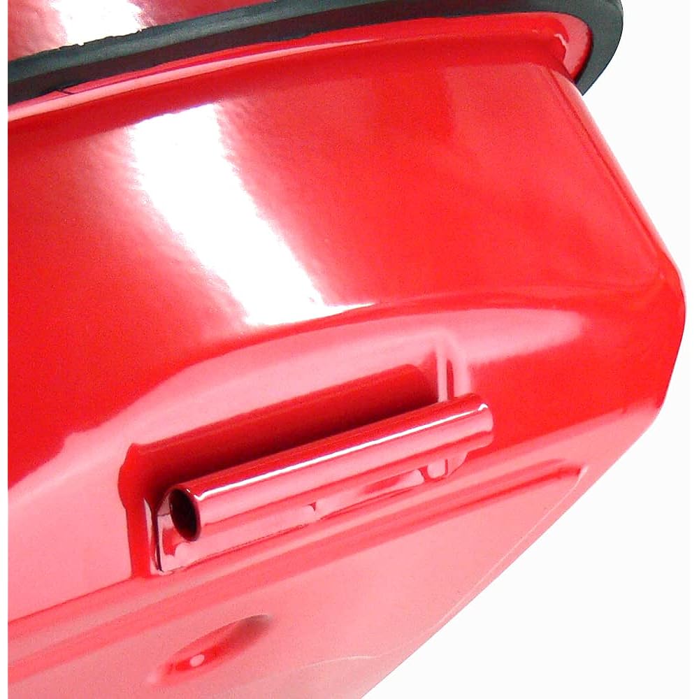 Emerson EM-278 Gasoline Can 20L Fire Service Law Compliant KHK/UN Steel Plate Thickness 0.8mm Stackable Storage Vertical Grip Galvanized Steel Plate Telescoping Refueling Nozzle Included Lightweight Aluminum Cap EM-278