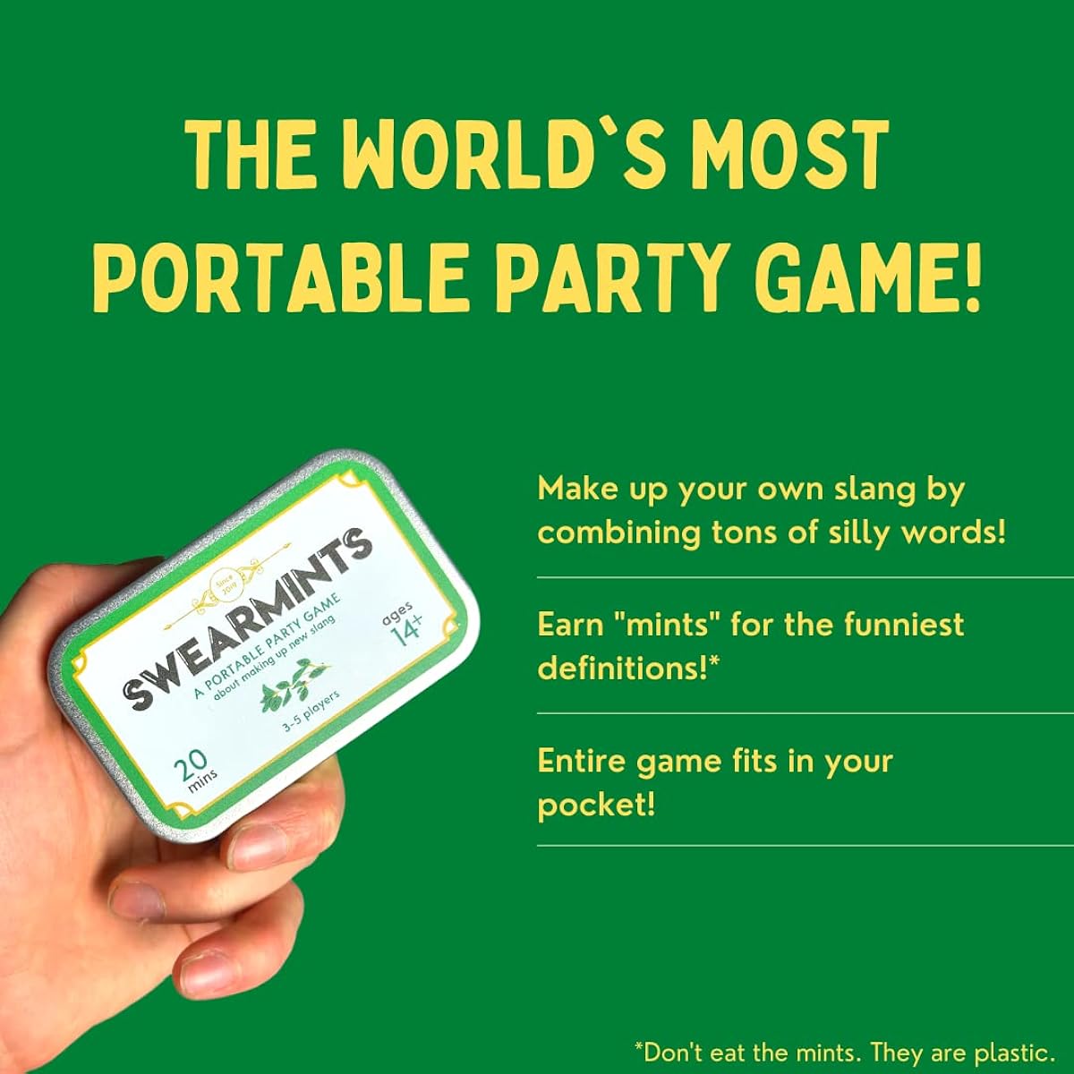 Swearmints | Portable Party Game That Fits in Your Pocket | Unique Gift Idea