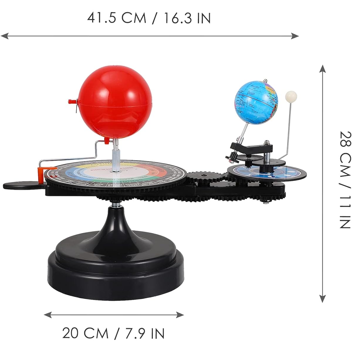 Hemobllo Sun Earth Moon Orbit Model Kids Solar System Model Astronomy Educational Kit