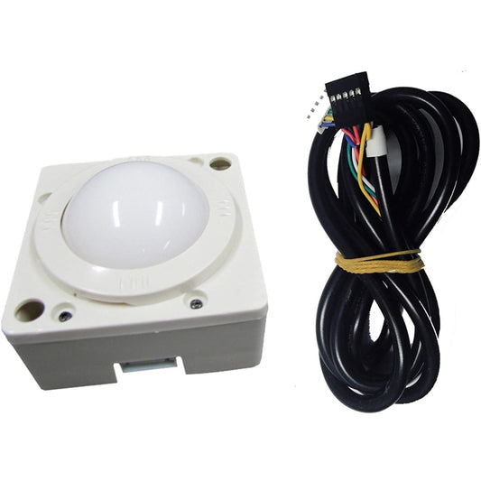 2" White Ball Arcade Game Trackball Compatible with Jamma 412-in-1 Game Elf