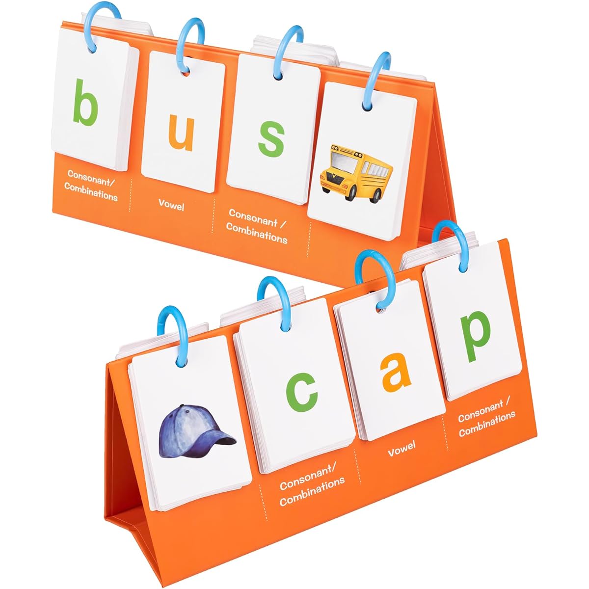 Tichgeim Phonics Flash Cards - CVC Word Games for Kindergarten - Learn to Read Phonics Games for Toddlers