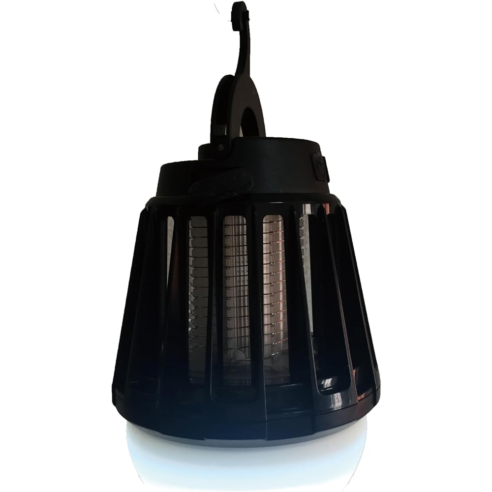 NICOH LED Insect Killing Lantern - 2-in-1 electric insect killer and LED lantern - Rechargeable and waterproof, so it can be used outdoors