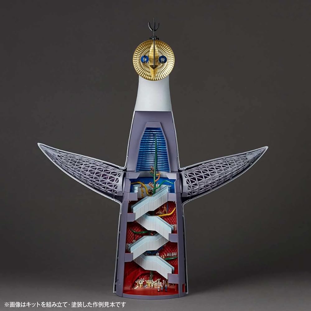 KAIYODO ARTPLA Tower of the Sun 1/200 scale unpainted unassembled plastic model kit