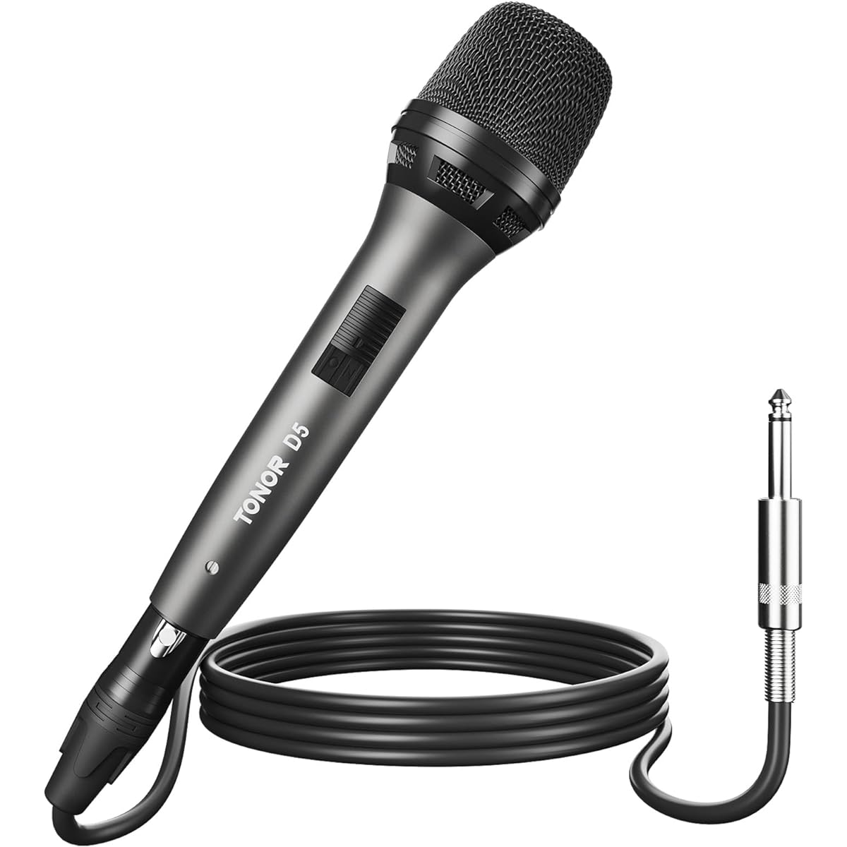 TONOR Professional Vocal Microphone for Singing Dynamic Handheld Wired Karaoke Microphone Cardioid Studio Microphono 5M XLR~1/4 Inch Cable for Speaker/Mixer Machine/Amplifier/Speech/Karaoke/Outdoor