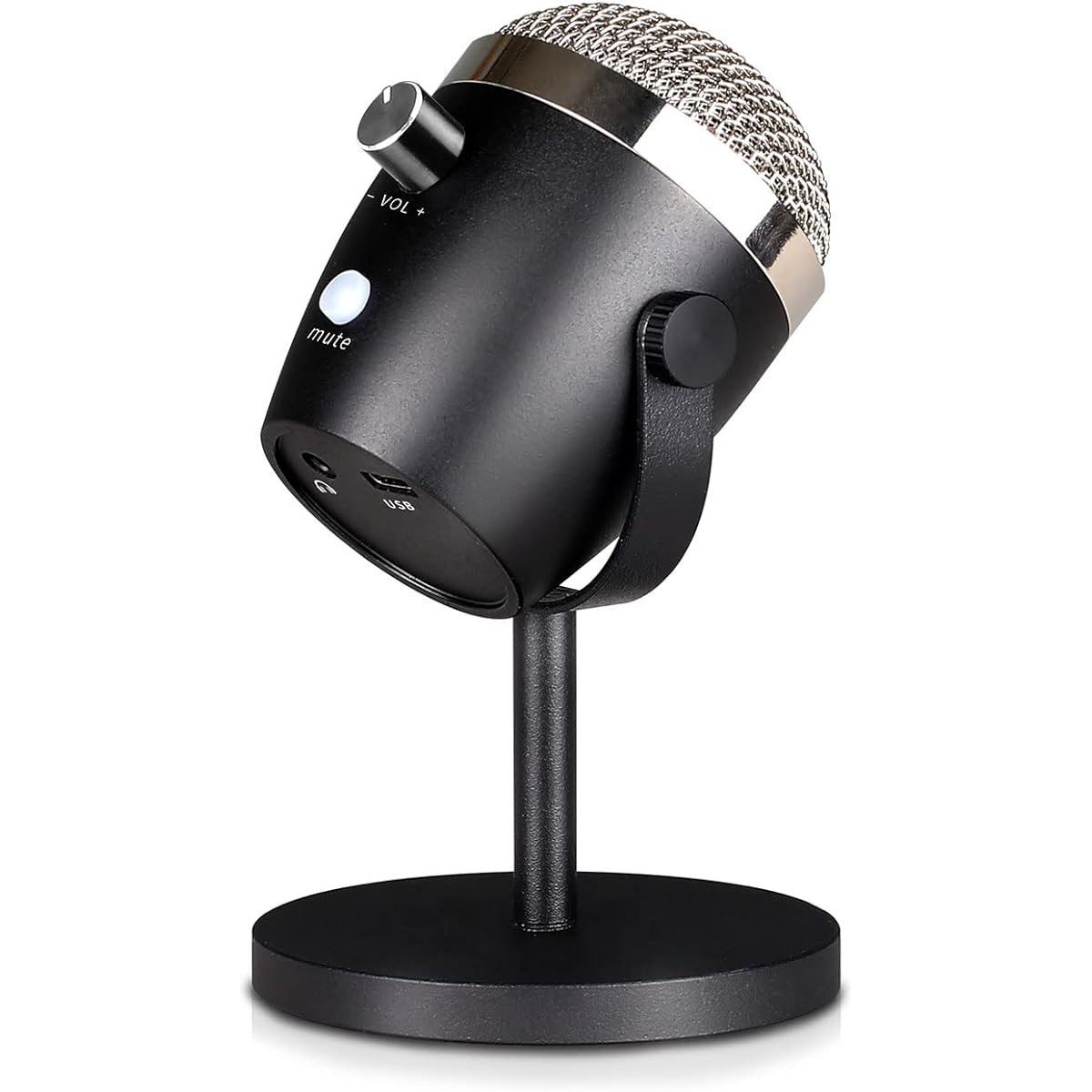 MICYUSHENGUSB Microphone Set, Podcast Mic for Phone PC/Microphone/Mac/Android Professional Plug and Play Studio Mic with Stand for Online Chat Video Audio Streaming with Overdrive