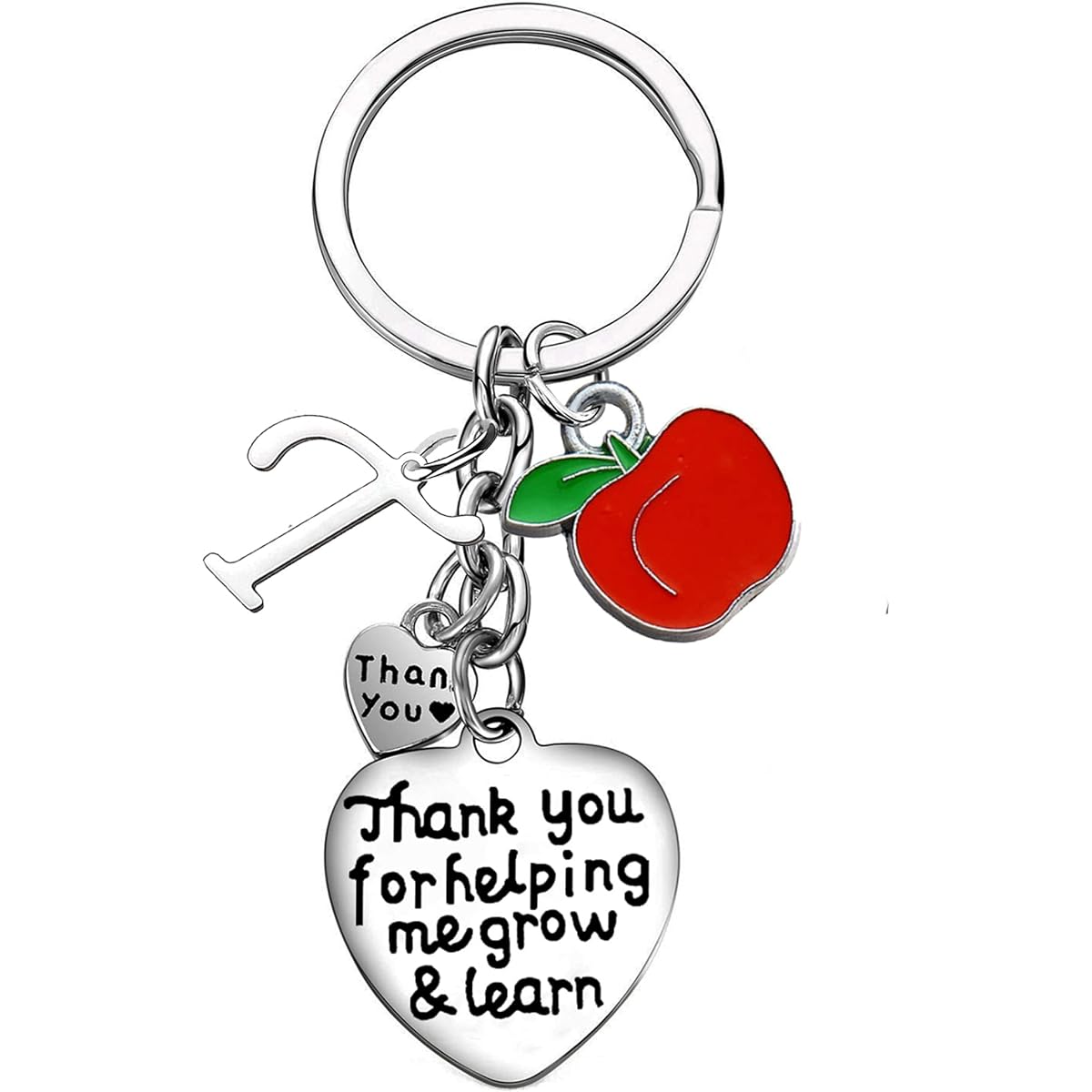 Teacher Gifts, Teacher Keychain, A-Z Letter Initial Keychain, Teacher Appreciation Gifts, Graduation Gifts