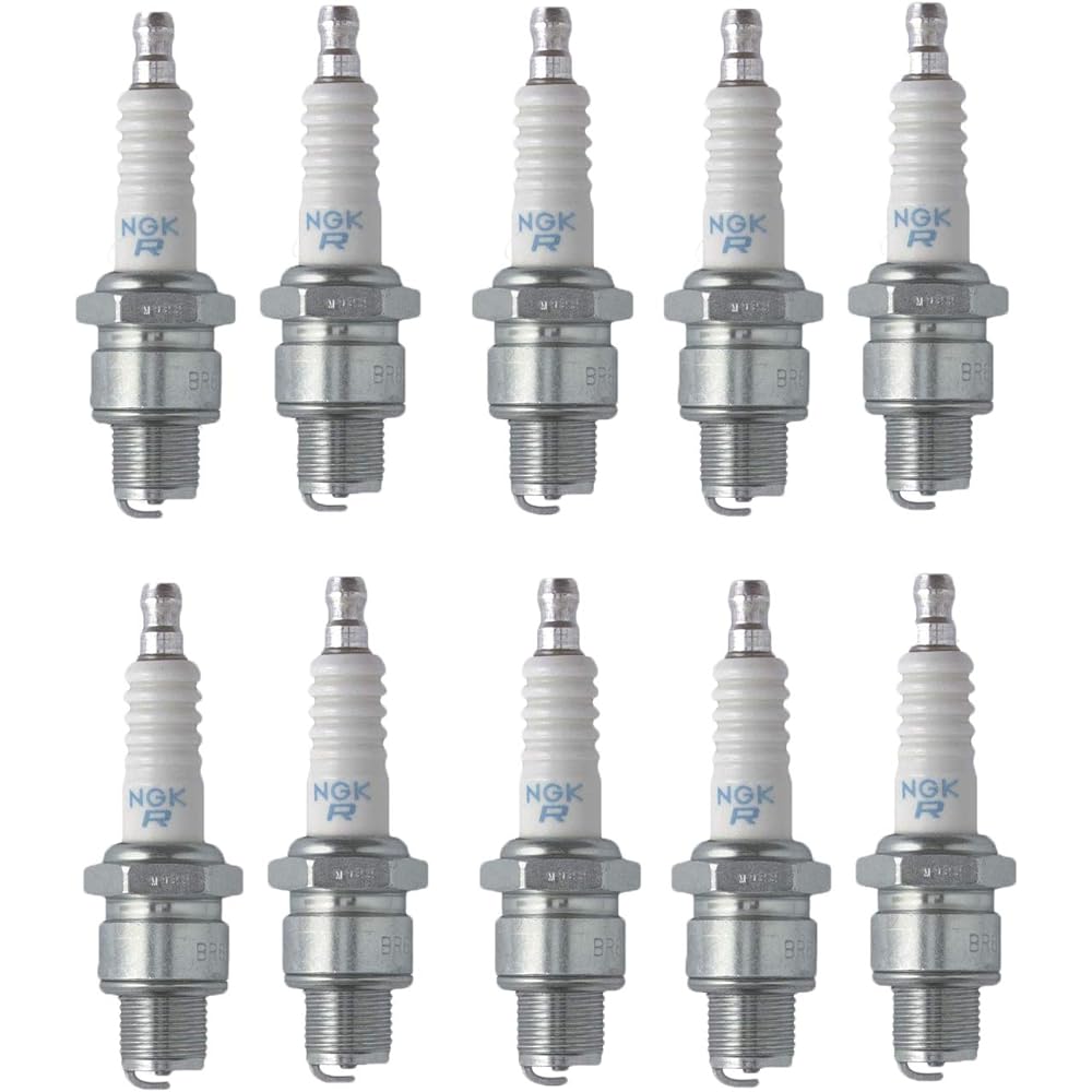 Standard Set (10 Pieces) NGK Spark Plug Stock 3922 Nickel Core Tip Standard 0.028 in BR6HS