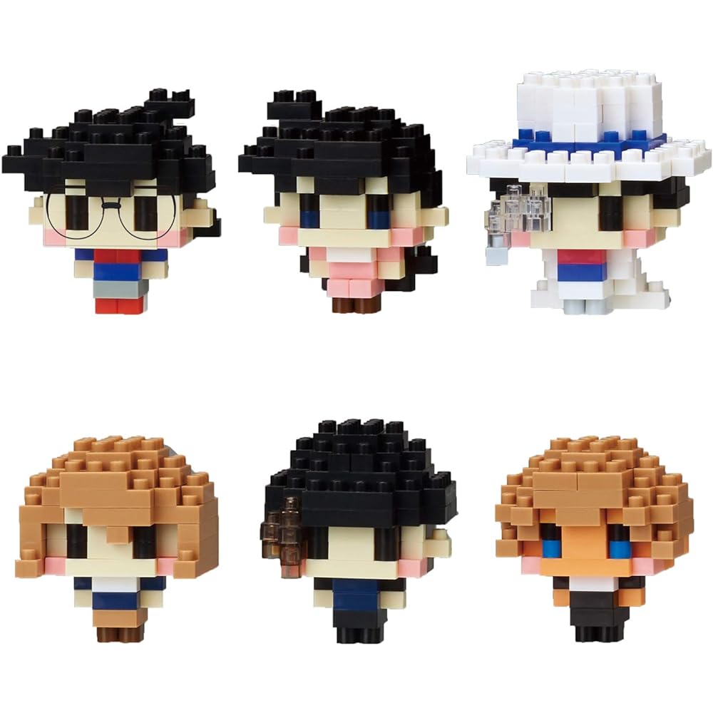 [Nano Block Detective Conan Set] Mini Nano Detective Conan NBMC_03S1BOX = 6 pieces, 6 types in total + Mini Nano Detective Conan vol.2 (BOX) NBMC_18S1BOX = 6 pieces, 6 types in total