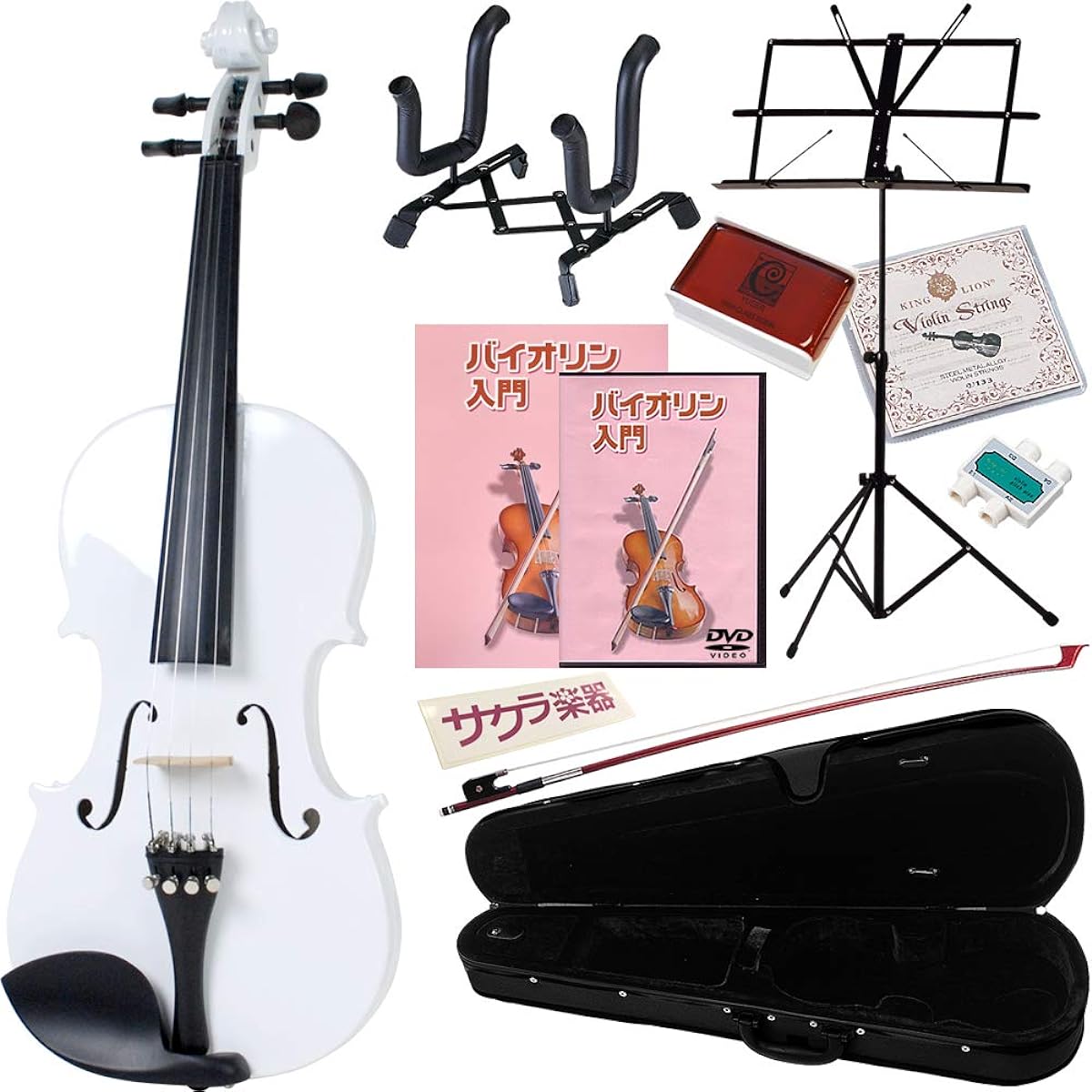 Hallstatt Violin V-12/WH 4/4 size violin Sakura musical instrument original beginner introductory set