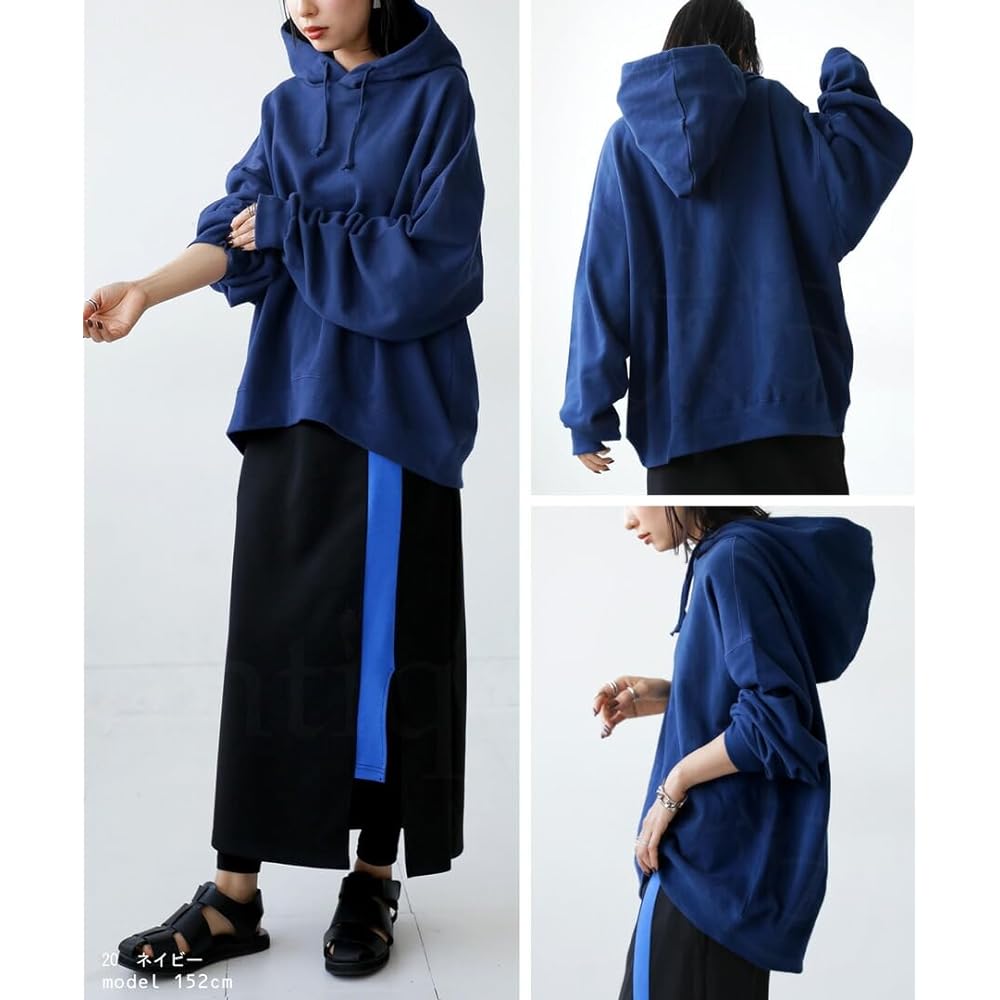 [antiqua] Women's Parka 100% Cotton Long Sleeve Sweatshirt AYA-00006