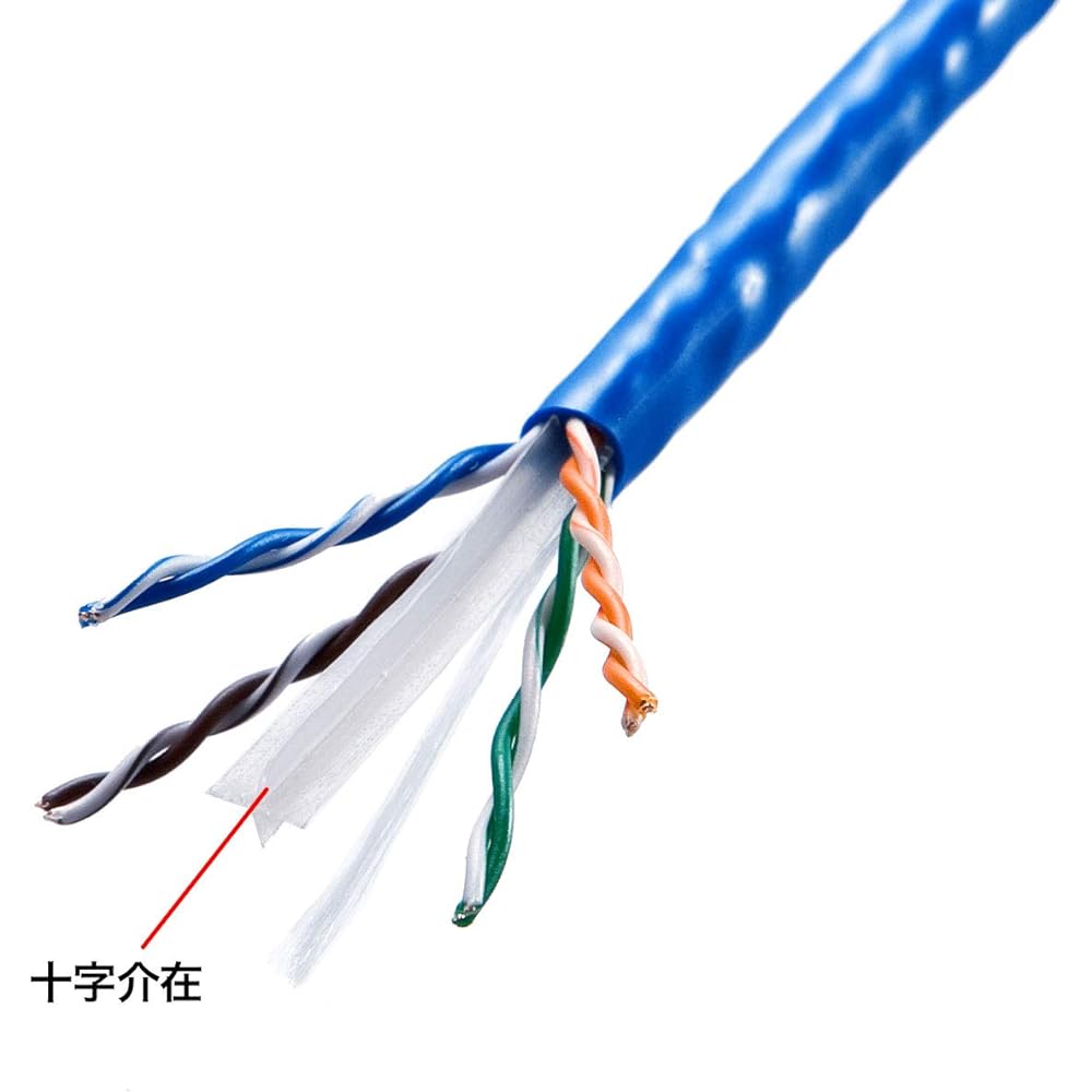 Sanwa Supply CAT6A LAN Cable Only Homemade UTP Single Wire Cable for Modem (100m) 10Gbps/500MHz RJ45 Blue KB-T6A-CB100BL