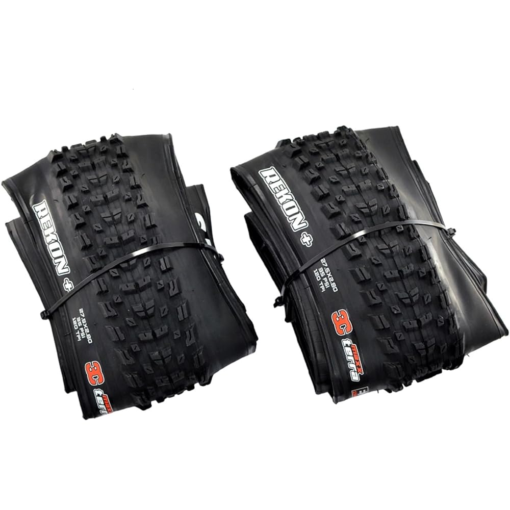 MAXXIS REKON Plus M349 MTB Folding Tire TR EXO 3C MaxxTerra 27.5x2.80 Inches Tire, Black, 2 Tire, MX2003