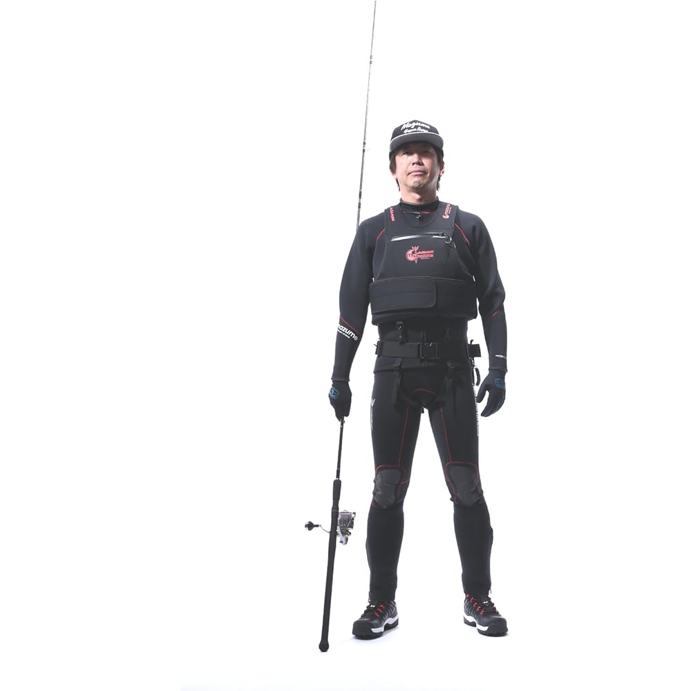 MAZUME MZ×AIMS Wet Style Life Jacket MZLJ-327-01 Black Buoyancy 7.5