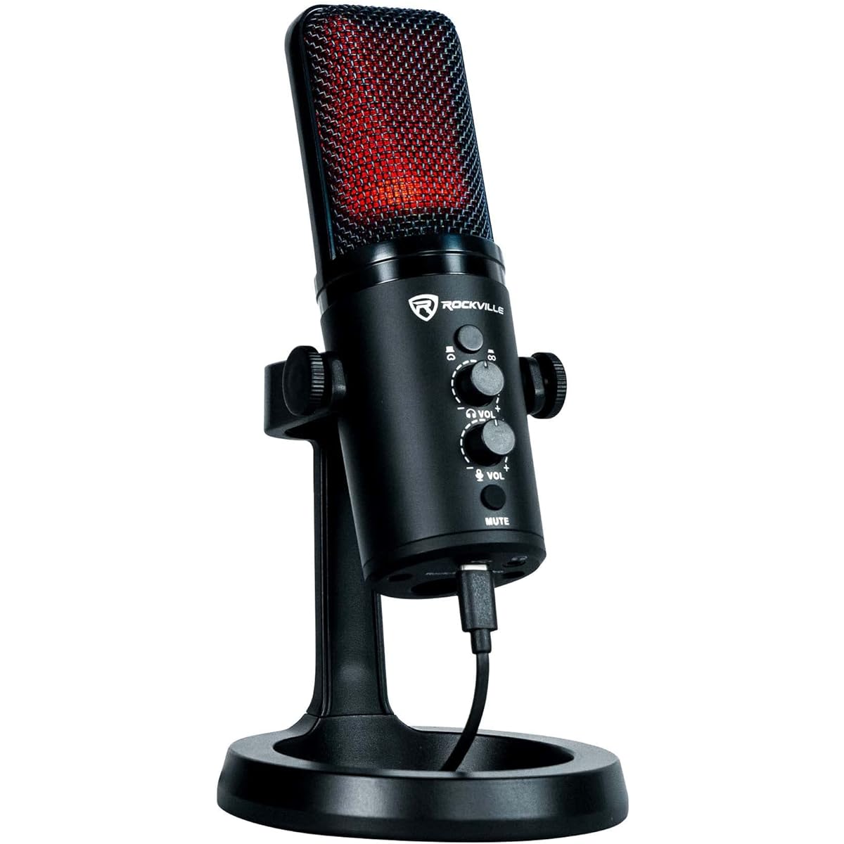 Rockville Rock-Stream PRO Game Streaming Recording Dual Pattern USB Microphone