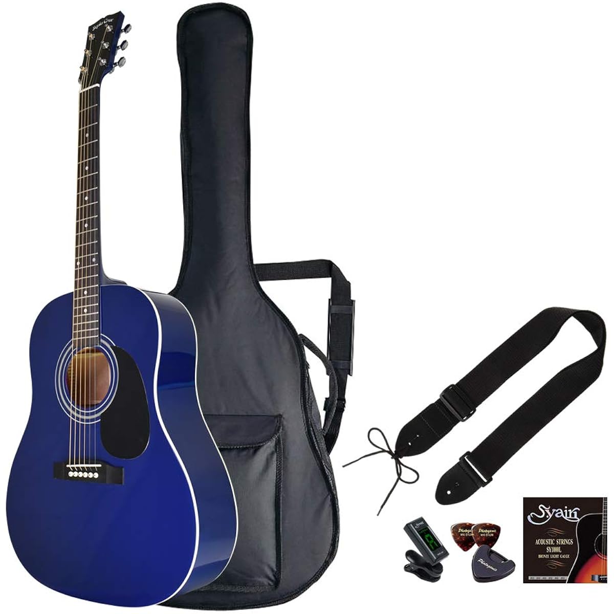 Sepia Crue Sepia Crue Acoustic Guitar Beginner Light Set Round Shoulder Type JG-10/BL Blue