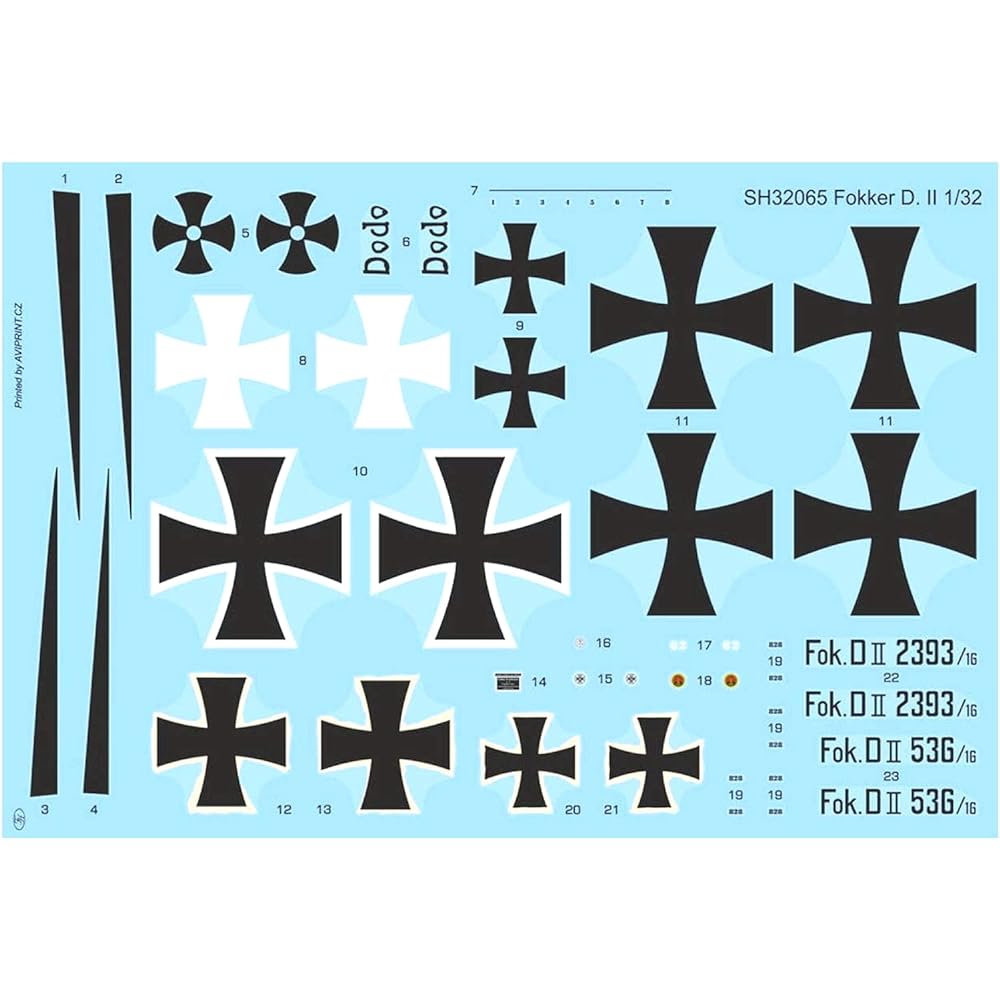 Special Hobby 1/32 Luftwaffe Fokker D.2 Biplane Fighter Black/Whitetail Plastic Model SH32065n