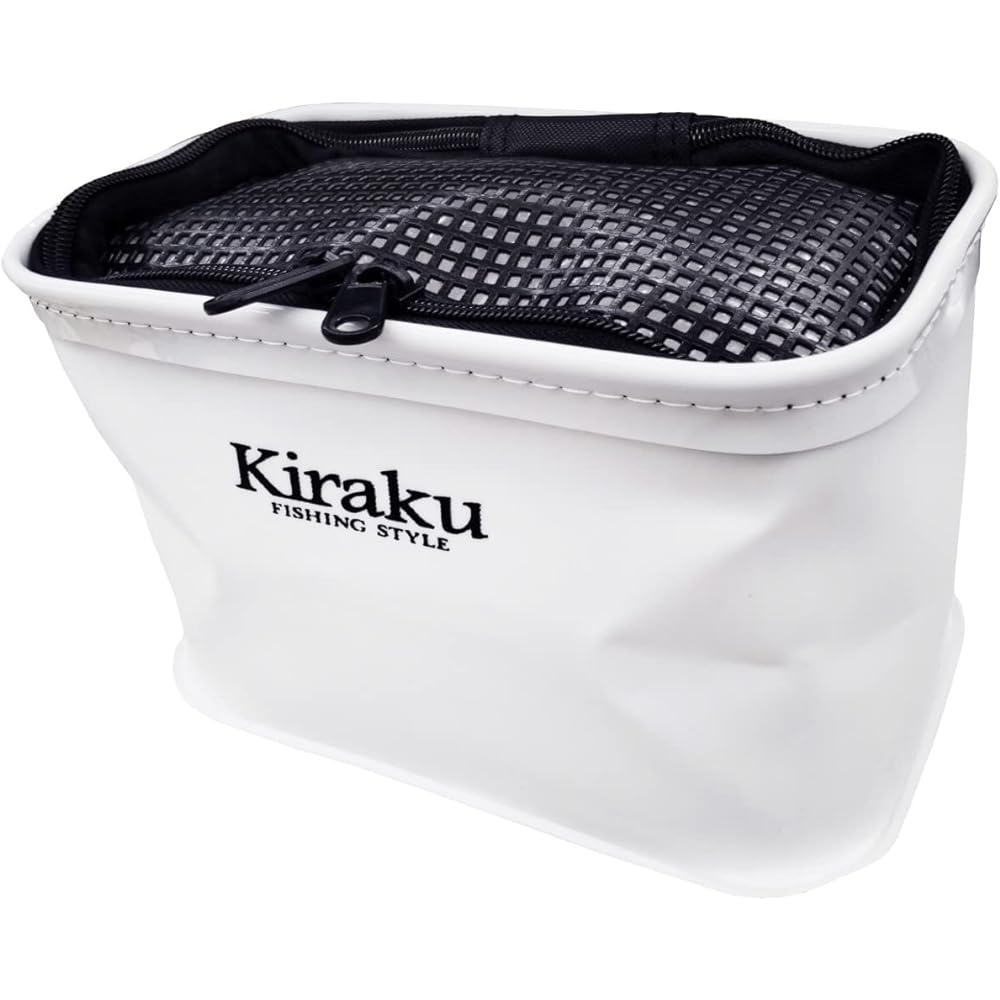 Sasame Needle SAT90 Kiraku Smelt Bucket Mini II White Height 22cm x Width 13cm x Height 12cm