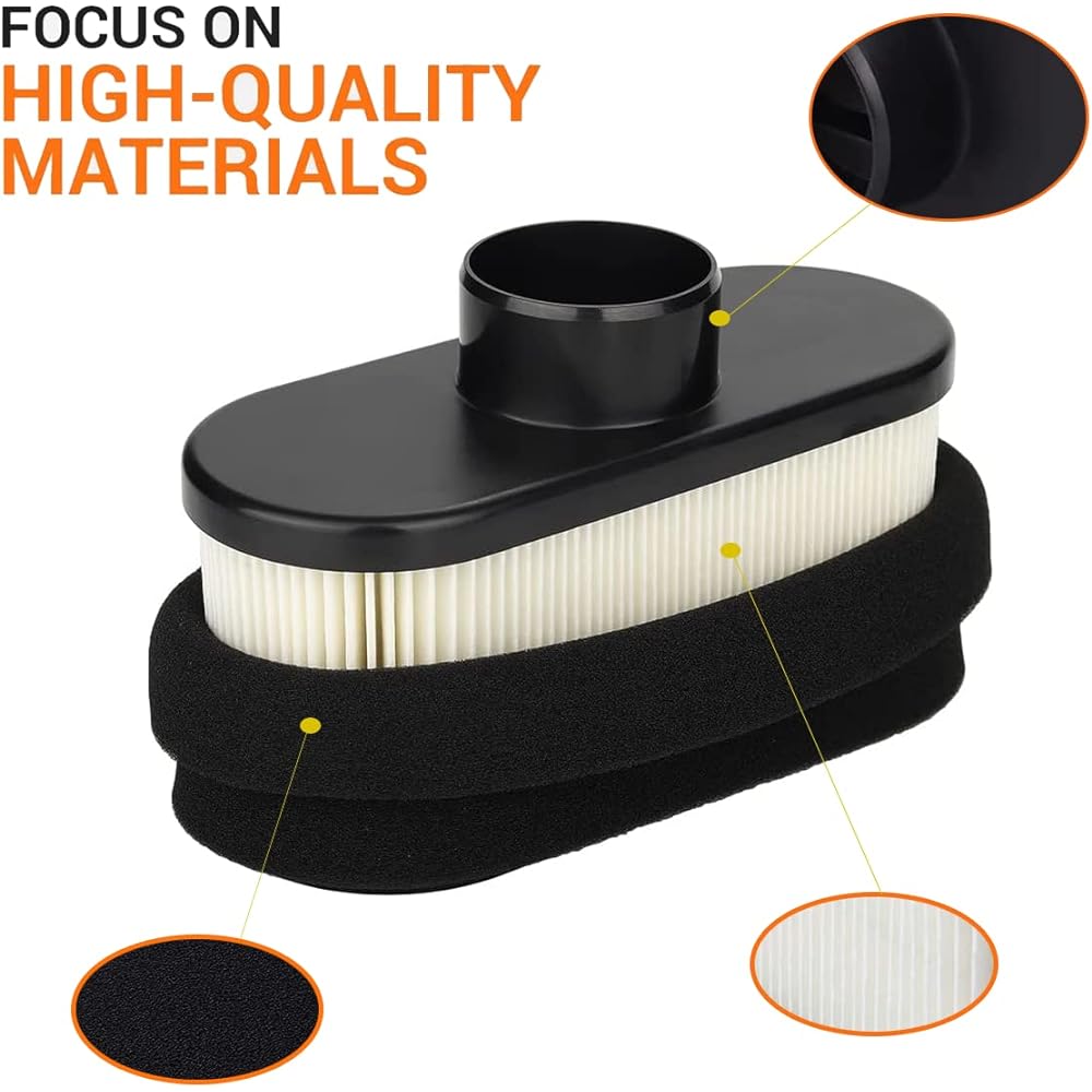 11013-7047 Air Filter with Fuel Filter for Kawasaki FR651V FR691V FR730V FS481V FS541V FS600V FS651V FS691V FS730V LG265 603059 4 Cycle Engine Lawn Mower