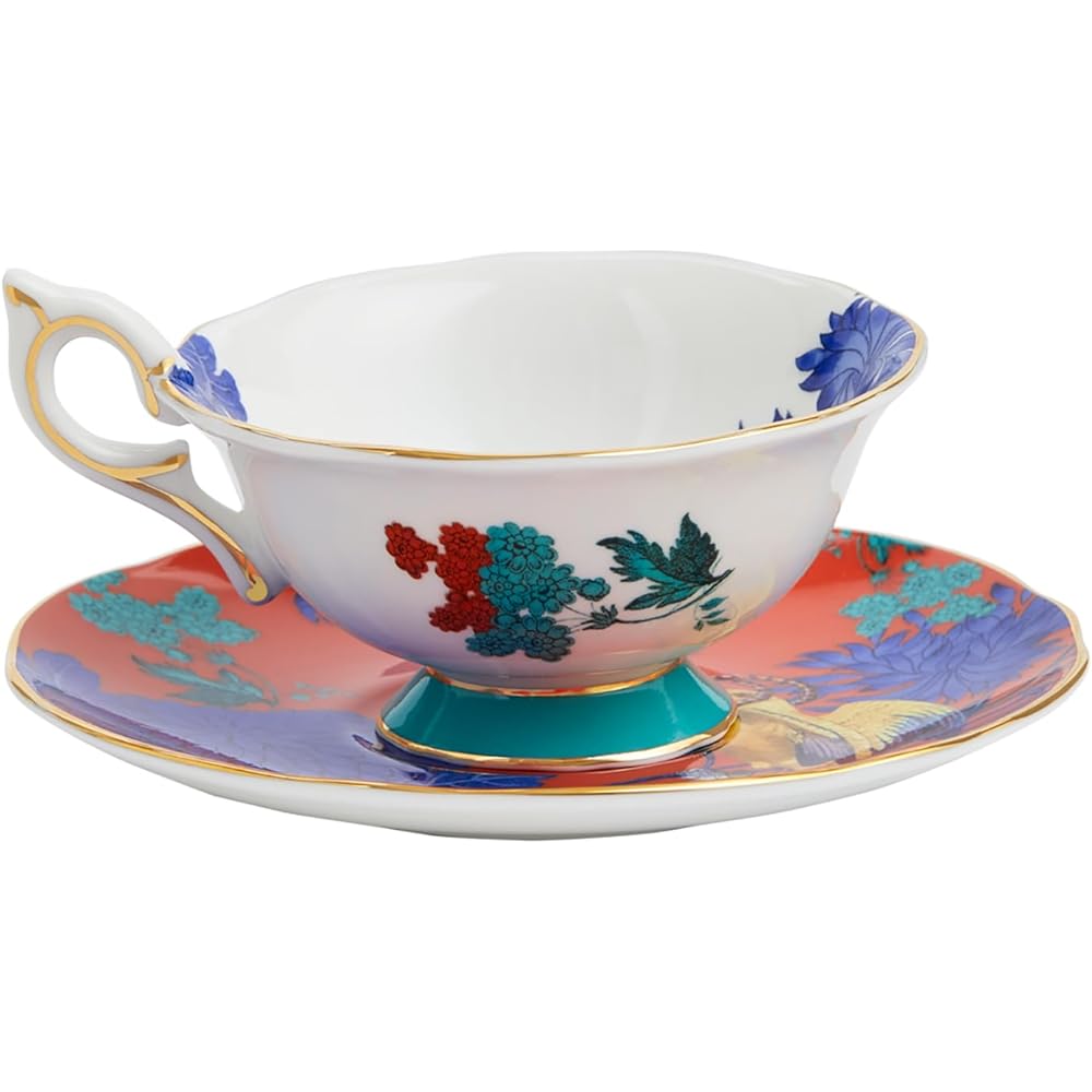 [Regular Imported Product] Wedgwood Wanderlust Golden Ballot Tea Cup & Saucer Approx. 180ml Wedding Gift 1057271