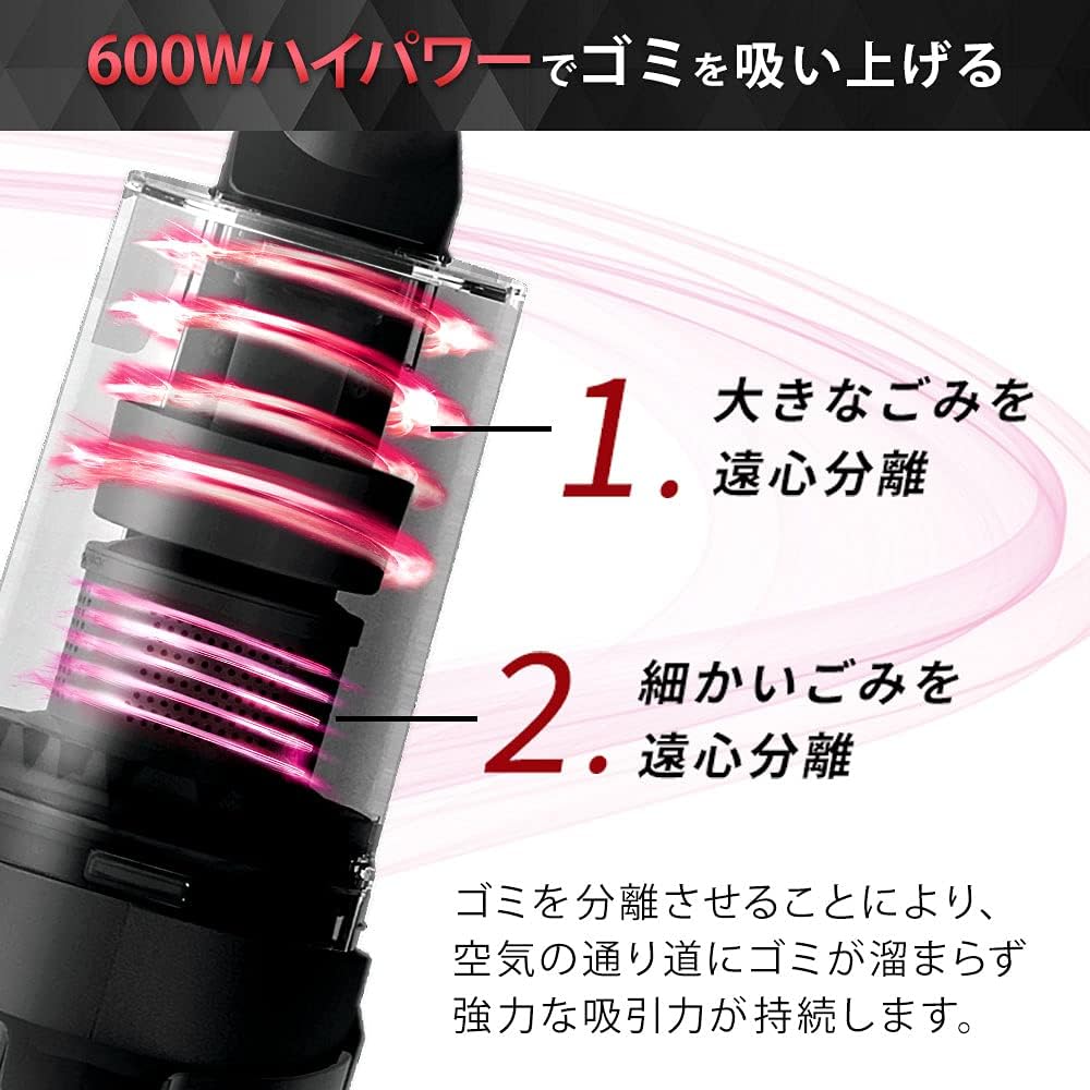 Iris Ohyama Vacuum Cleaner Corded Cyclone Lightweight Stick Cleaner 2WAY SCA-110-W White