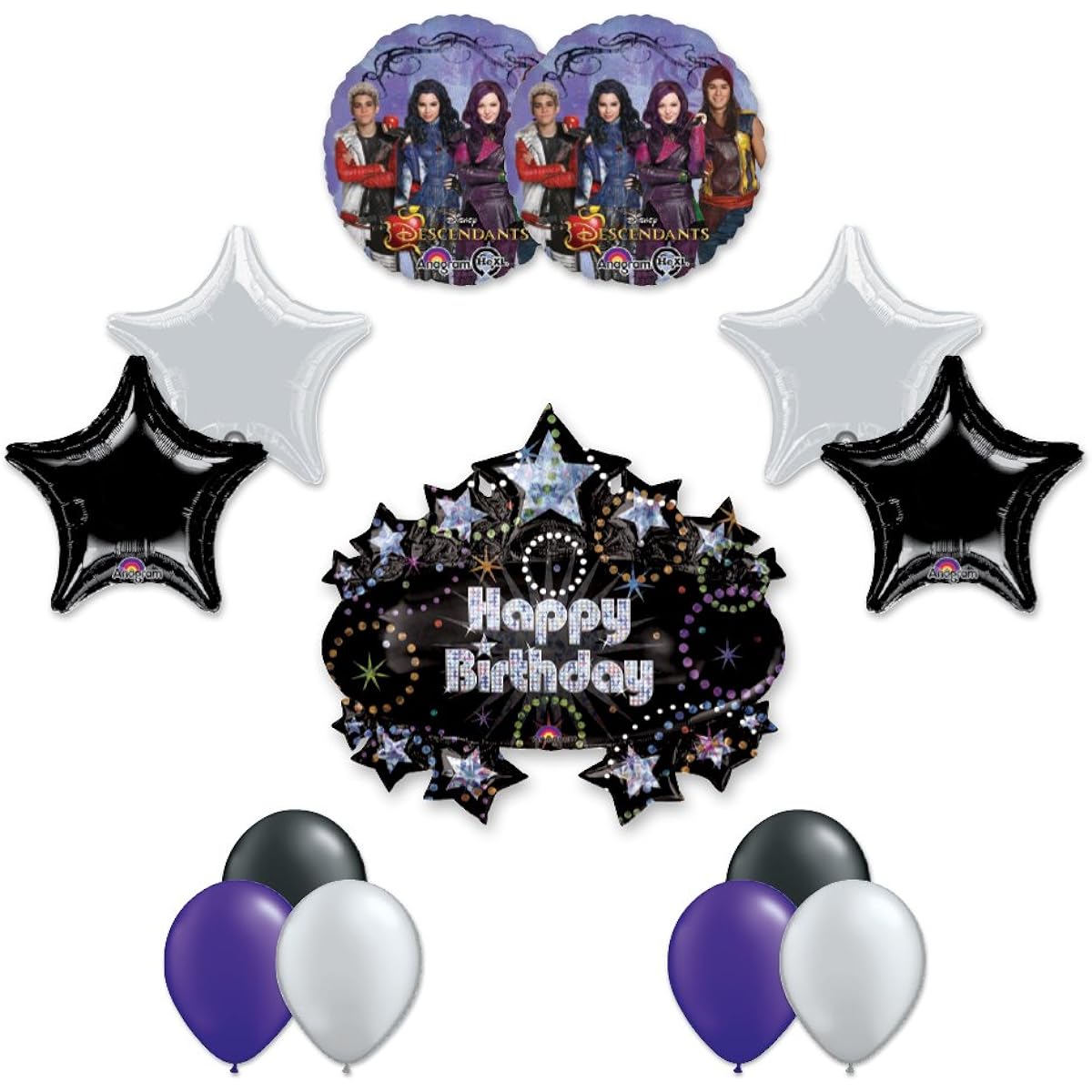 Ultimate 13 pc Descendant Birthday Balloon Kit