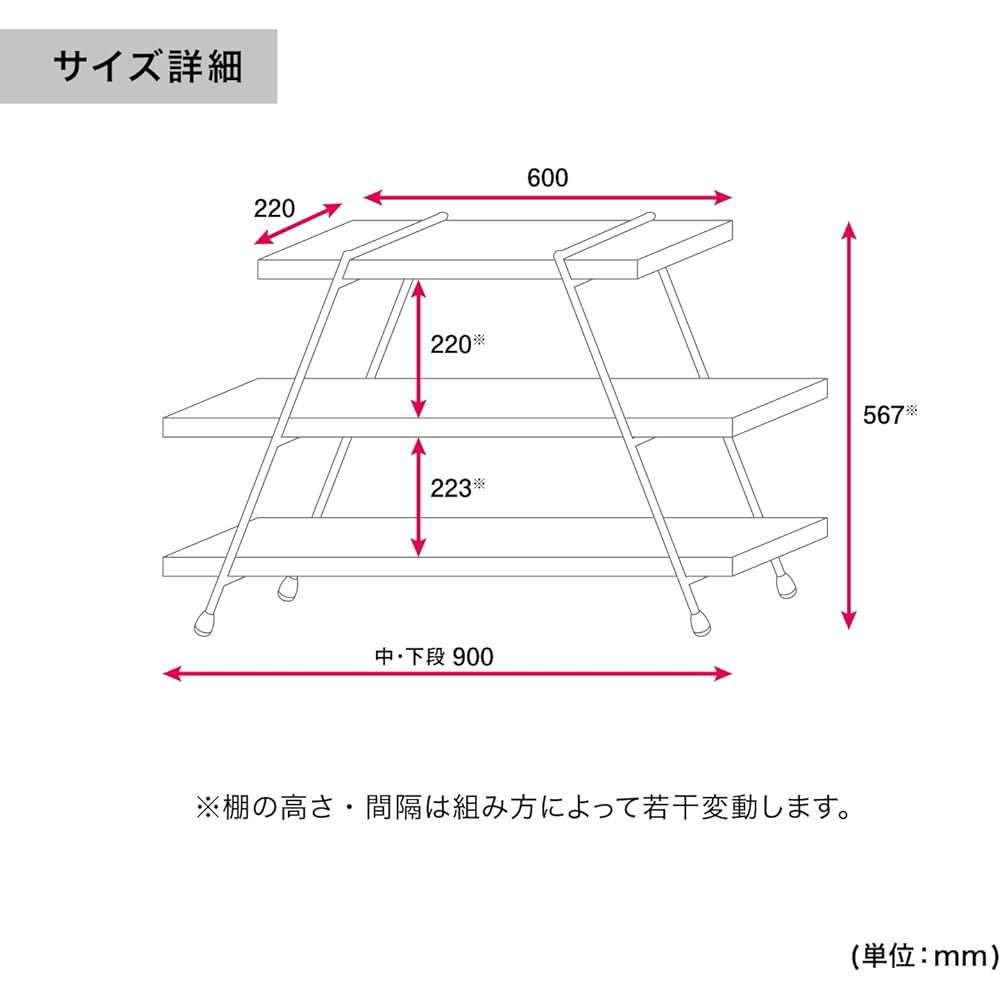 IKplus i-3b Iron Shelf Camping Gear 3 Tiers + Legs Iron & Wood Shelf Iron Rack Made in Japan Industrial Brooklyn