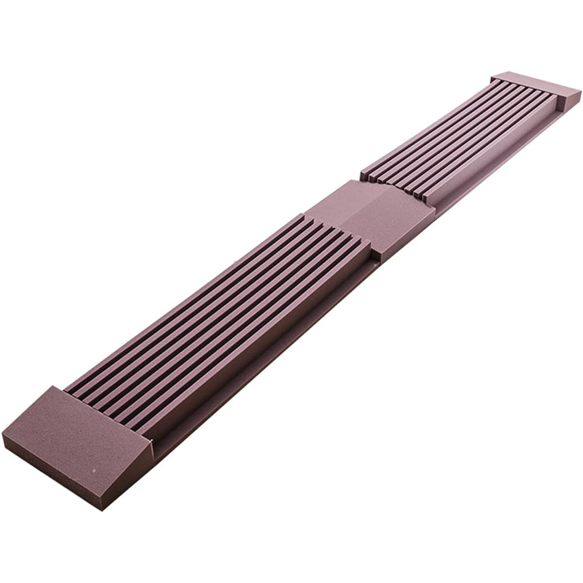 Sound Absorbing Wall Panels, Acoustic Panel Studio Foam Tiles, High Density, Black/Purple Striped Soundproof Cotton for Office, Bedroom, Classroom (Black 240 * 30 * 7.5CM) (Pu