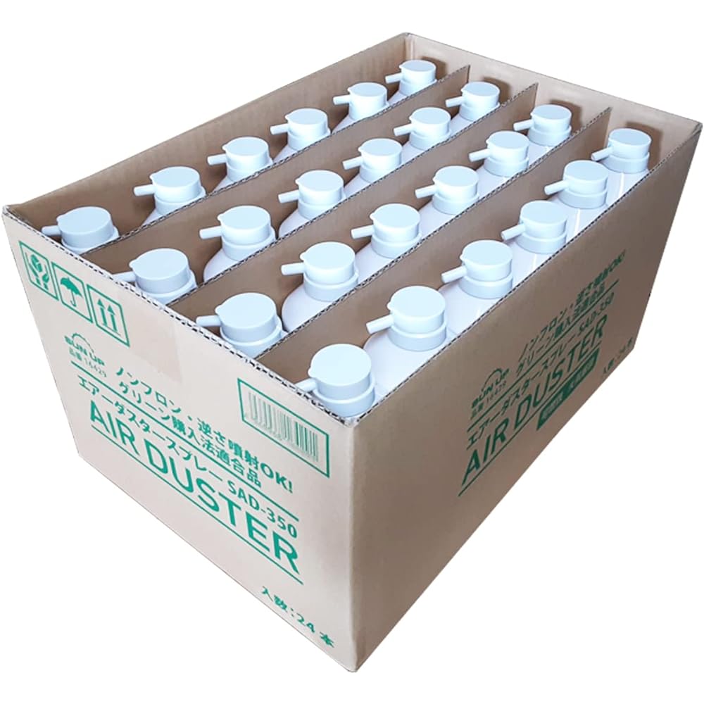 Konyo SUN UP Air Duster Spray 24 pieces 350ml SAD-350ⅹ24 White