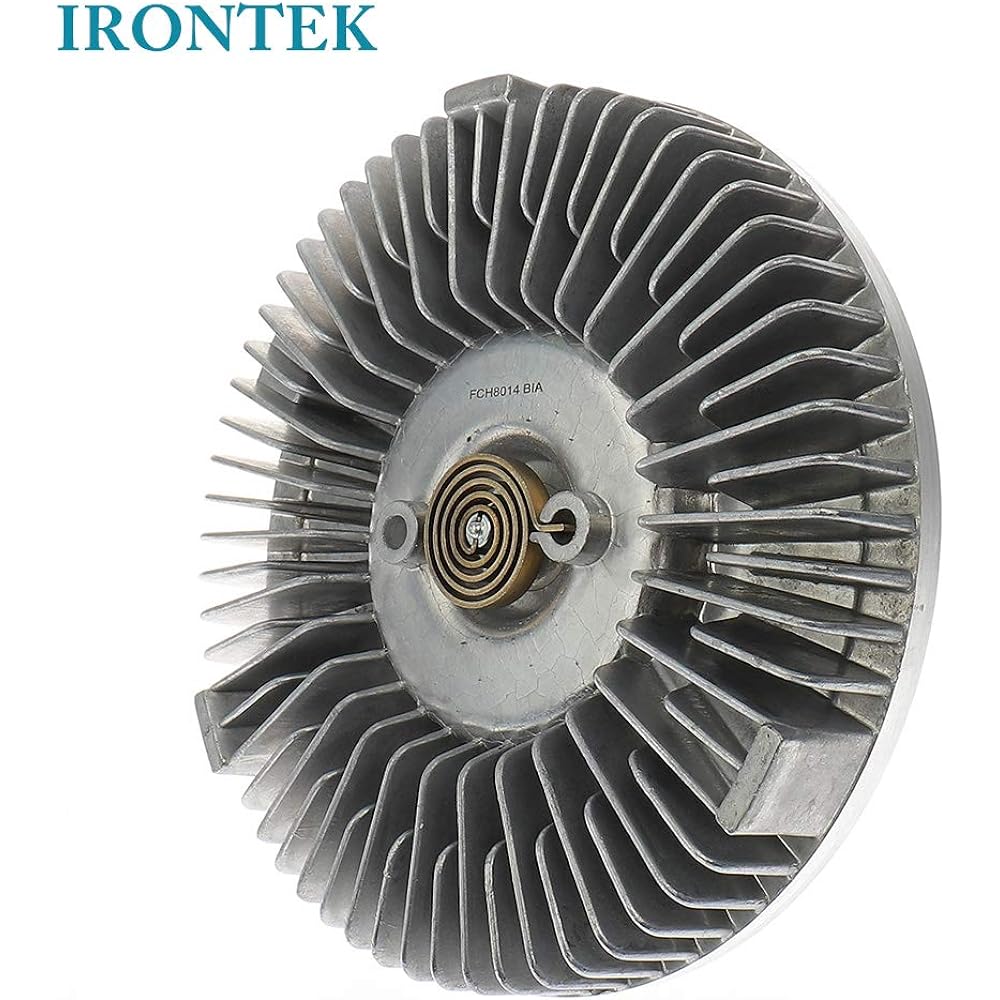 IRONTEK F4UZ8A616-A Radiator Fan Clutch for 1990-1991 Dodge Dakota Ford 1988-1996 F-150 F-250 F-350 Bronco E-150 E-250 E-350 1984-1985 LTD Ford Engine Cooling Fan Clutch.