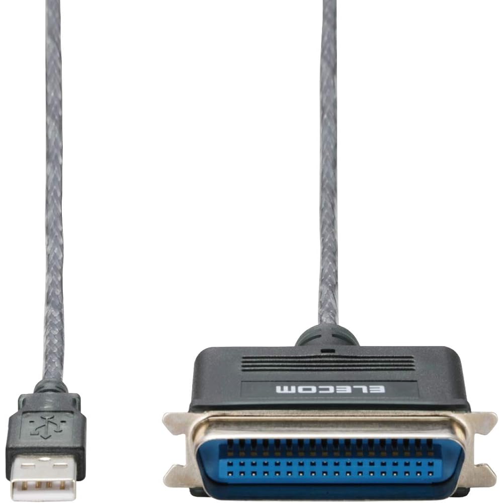 ELECOM ELECOM USB to Parallel Printer Cable 1.8m Graphite UC-PGT