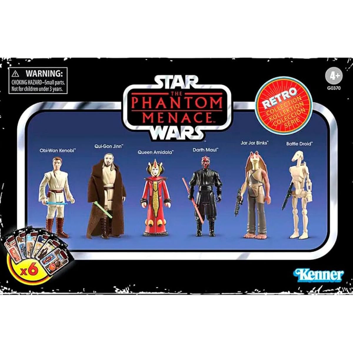 Star Wars Retro Collection Star Wars: The Phantom Menace Collectible 3.75-Inch Action Figure Multipack