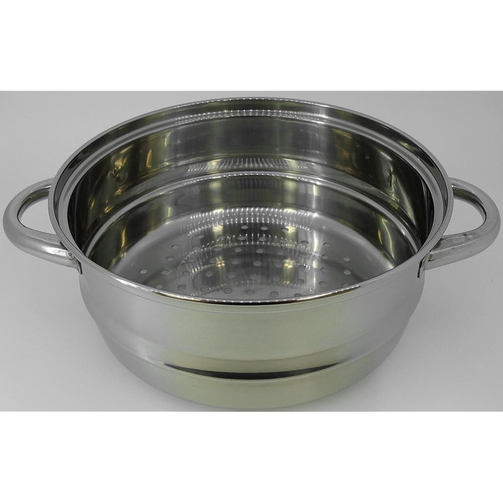 Tamahashi Tsutomu Ochiai IH200V Compatible Steam & Pasta Pot 20cm LB-177 Silver