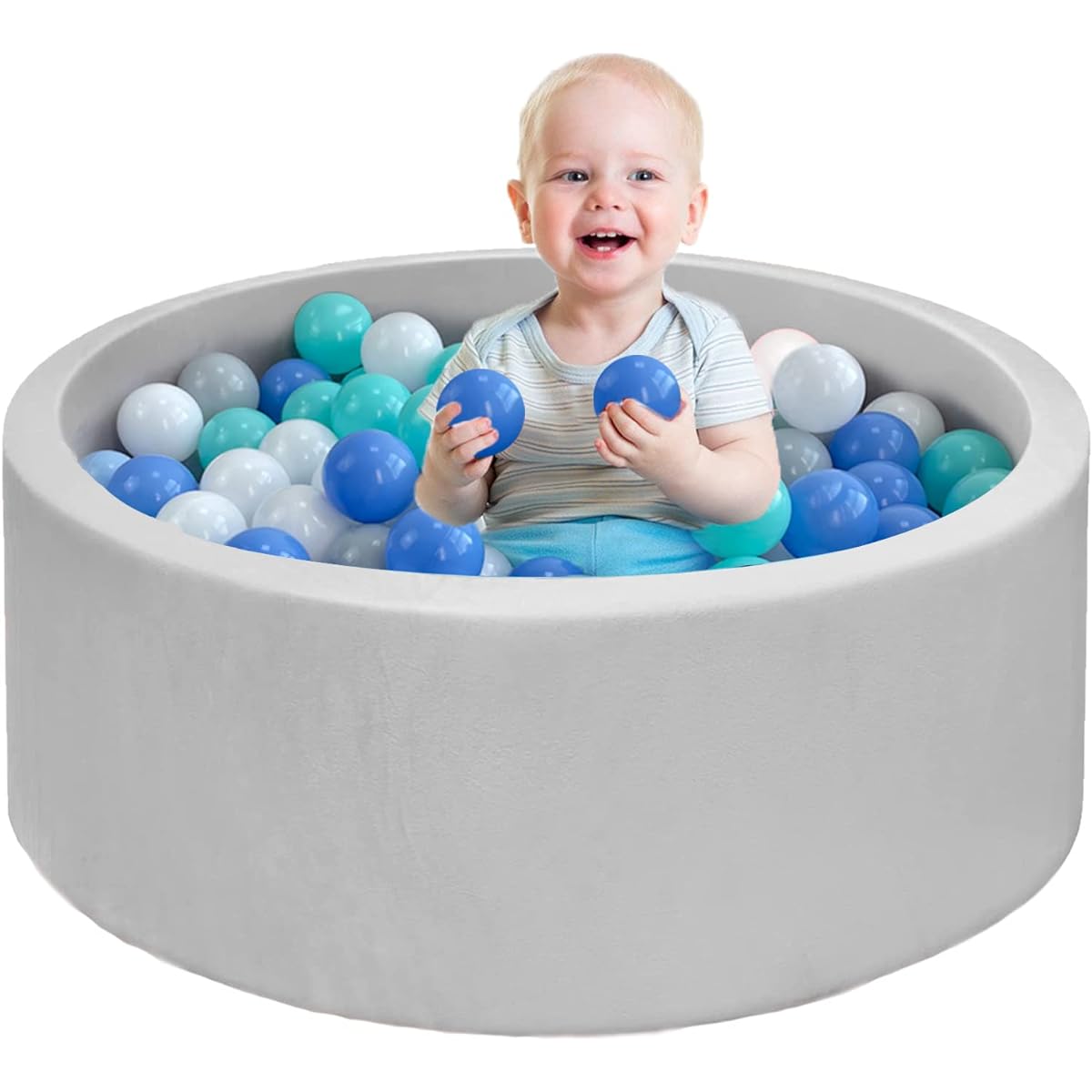 Grey Ball Pit with 200 Balls