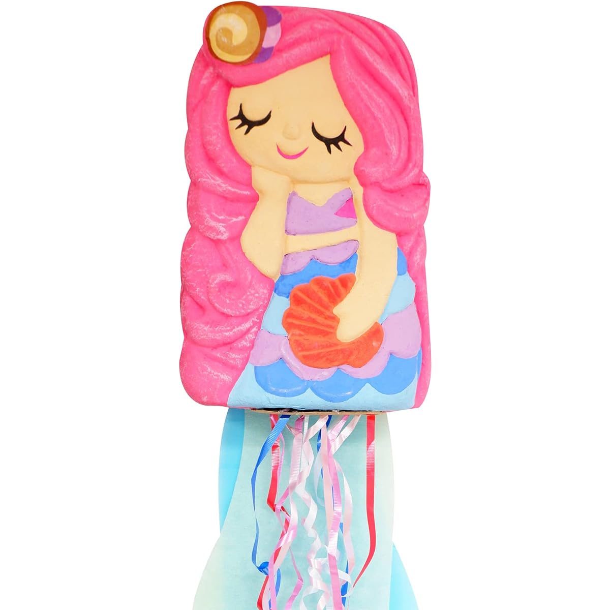 Mermaid Pinata with Pull String Exciting Birthday Game for Kids Great Mermaid Party Decorations