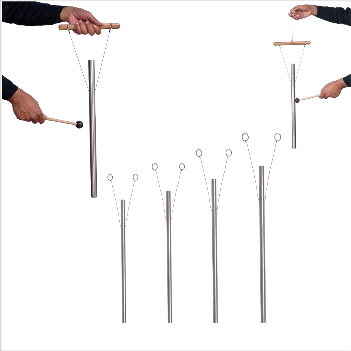 TFS TUNINGFORKSHOP DNA Nucleotides Louder than 4 Healing Tuning Forks, Handstand