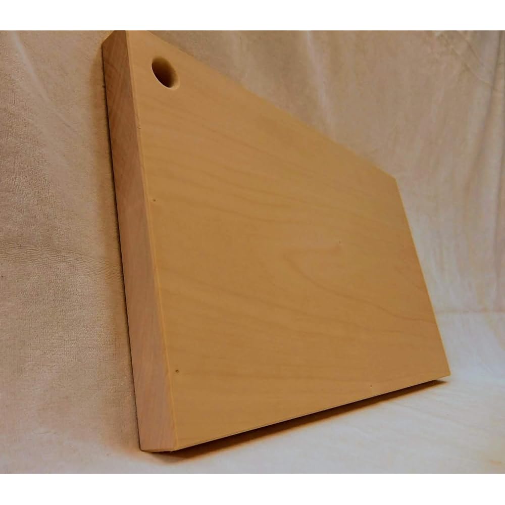 Katajiya Wooden Cutting Board Ginkgo Natural Wood Single Board Medium Size [380 x 210 Thickness 25] ~ Re-sharpening Service Available ~