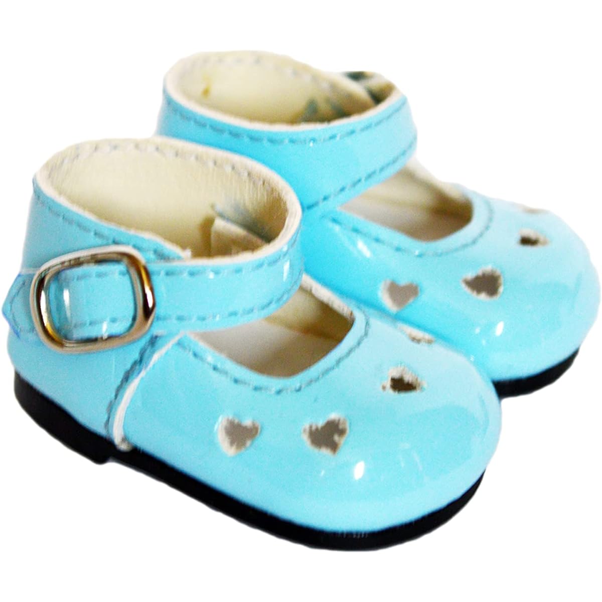 Robin's Egg Blue Mary Jane Fits American 18 Inch Girl Dolls and Kennedy and Friends Dolls - 18 Inch Doll Shoes