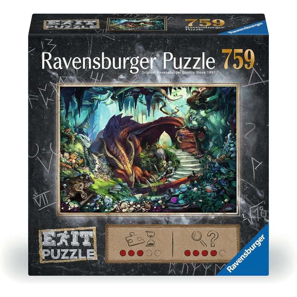Ravensburger Exit Puzzle 17378 In the Dragon's Cave - 759 piece puzzle for adults and children aged 12 and over