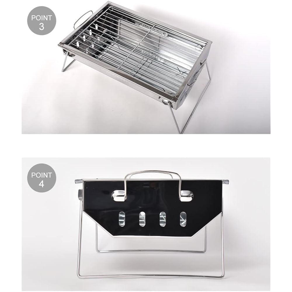 BBQ Grill Barbecue Stove Grill Bonfire Stand Bonfire Stand Solo Camp Tabletop Grill MEDIUM