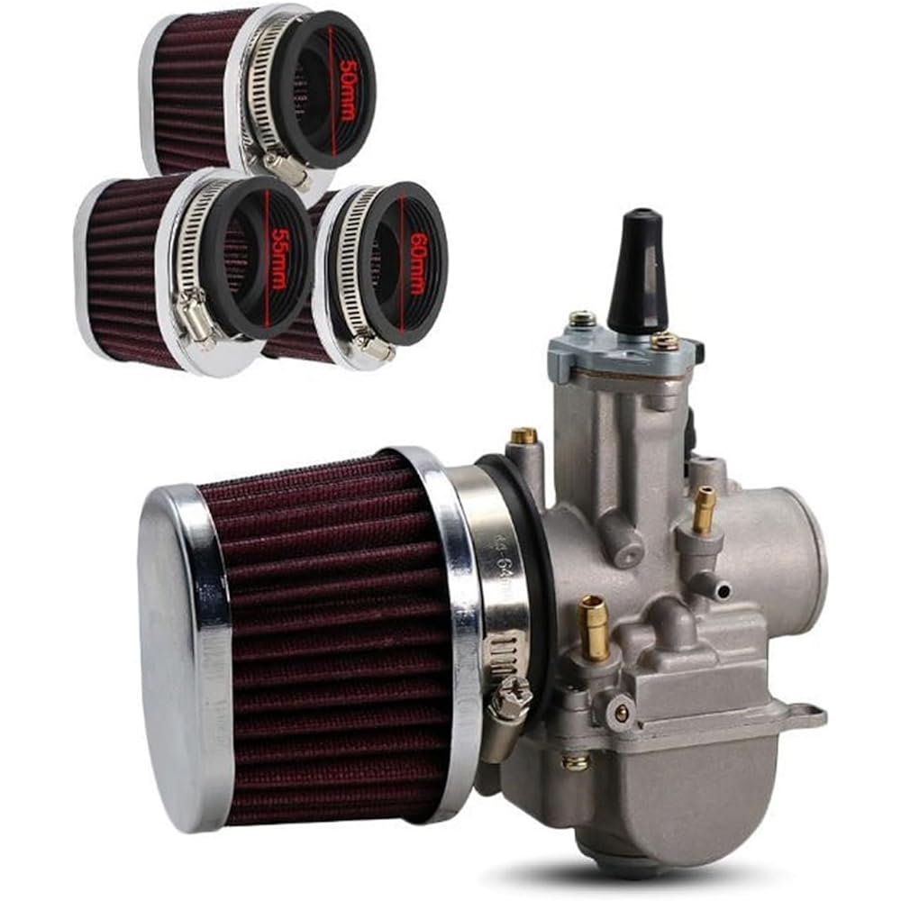 Motorcycle Breather Filter For PWK 21/24/26/28/30/32/33/34/35 Motorcycle Carburetor Air Filter Reusable Motocross Scooter Air Pod Cleaner