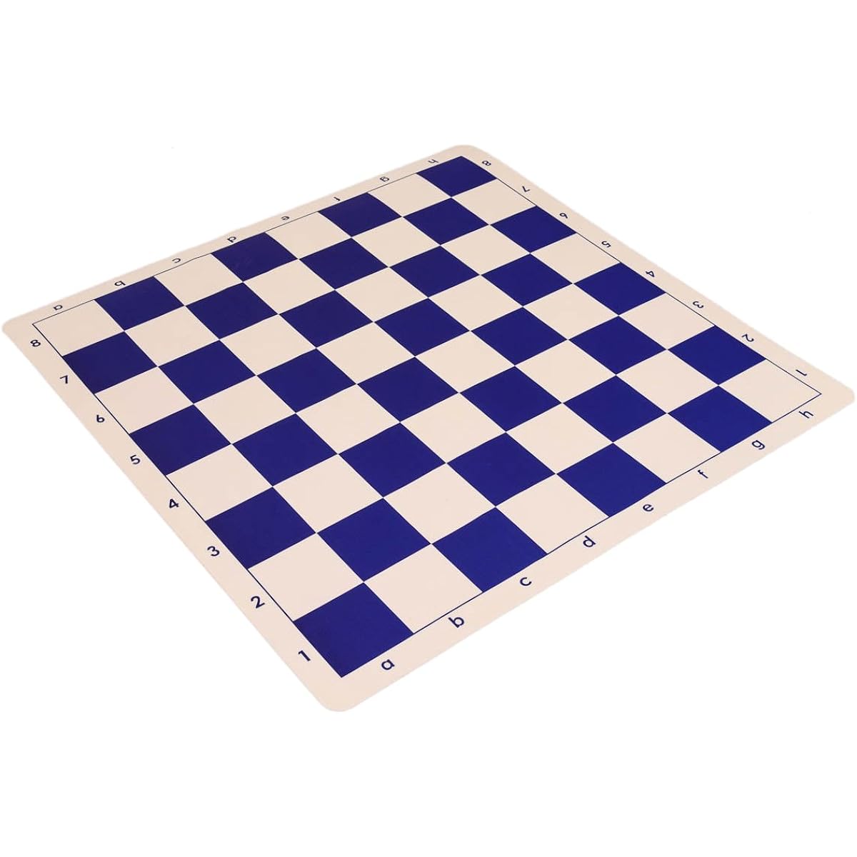 Wholesale Chess 20" Tournament Silicone Roll-Up Chess Board - Blue