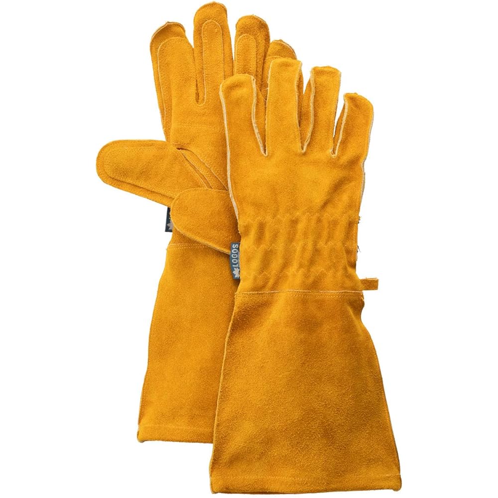 LOGOS [LOGOS] Bonfire Long Heat Resistant Leather Gloves PRO