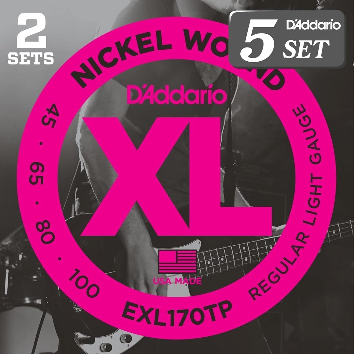 D'Addario Bass strings Nickel Long Scale .045-.100 EXL170TP 2set pack x 5 sets [Domestic genuine product]