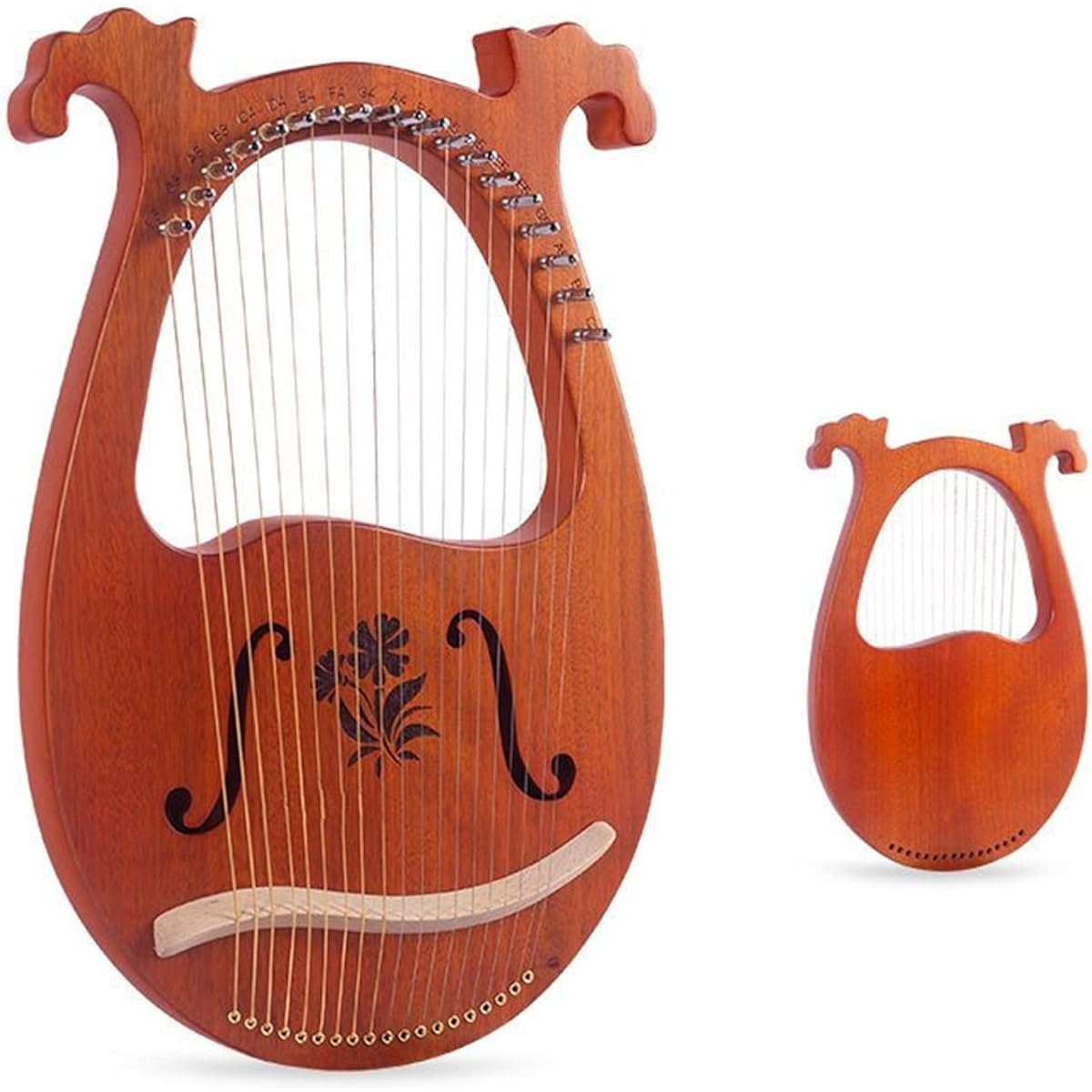 WowZza 19 String Lyre Portable 6 String Beginner Easy to Learn Lyr for Beginners