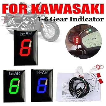 Speed Display Meter Motorcycle 1-6 Speed Display Meter Gear Indicator Kawasaki Ninja ZX-10R ZX-14 ZZR1400 ZZR 1400 ZX 10R 14 ZX10R Accessories