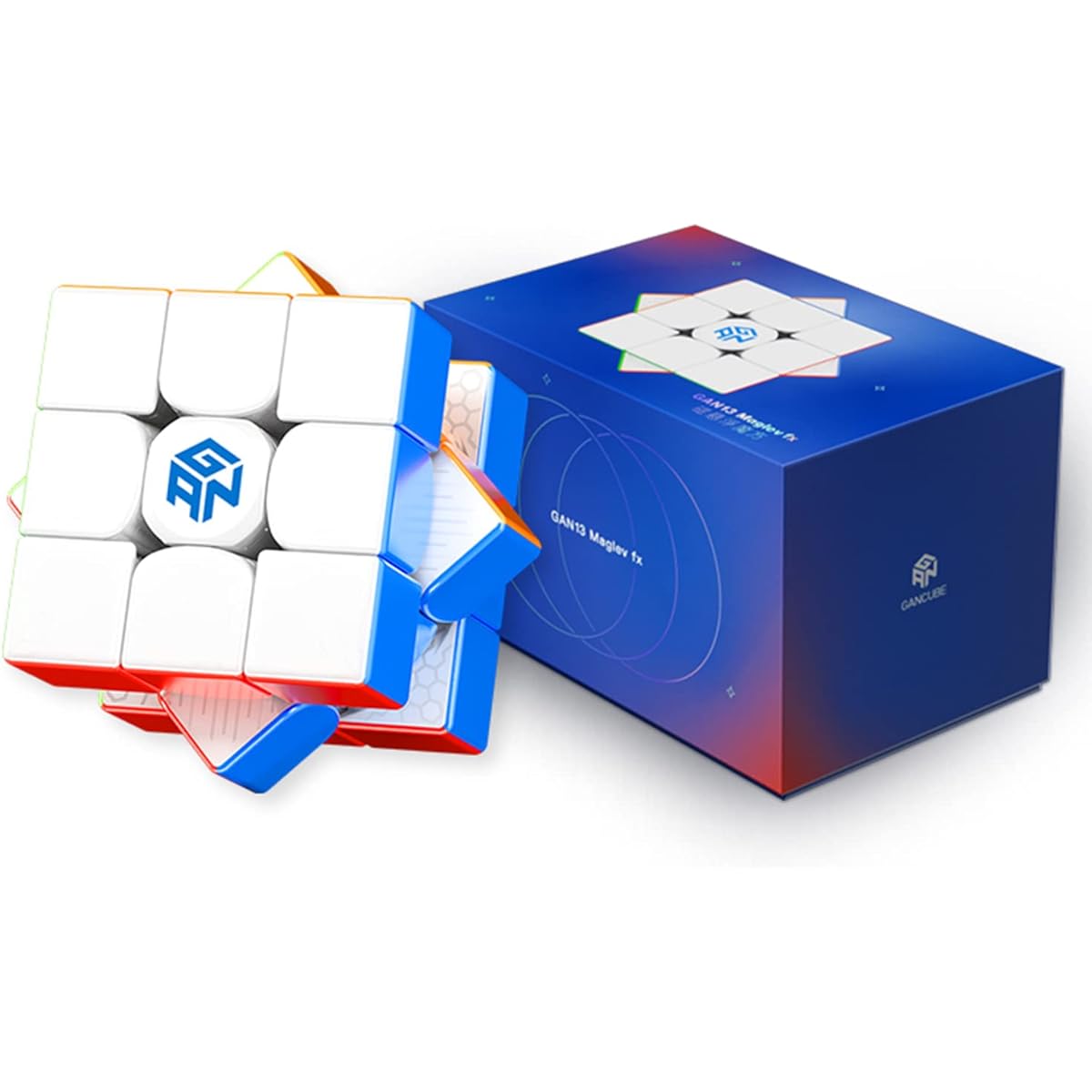 CuberShop GAN 13 MagLev Fx Matte GAN 13 M Fx 2023 Flagship 3x3 Magnetic Speed Cube Stickerless GAN 3x3 Speed Cube (GAN13 MagLev fx Speed Cube, Matte Surface & Primary Interior)