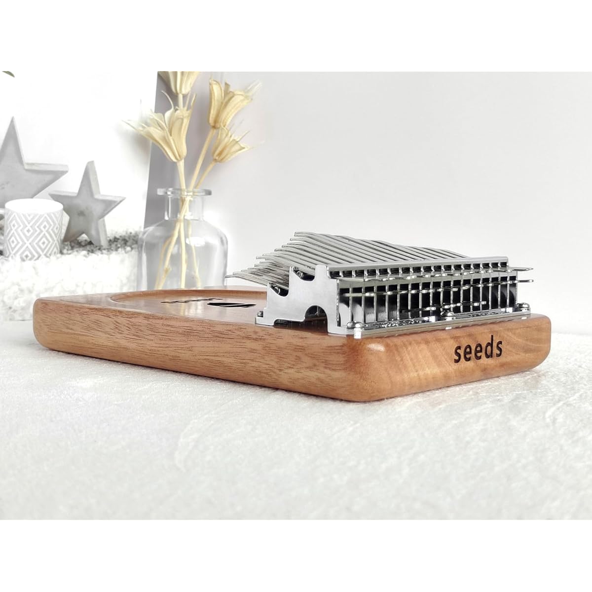 seeds Kalimba 41 keys lightweight thumb piano beginner set (3 tiers with semitones Okoume)
