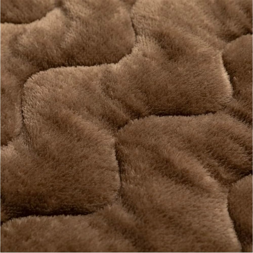 Nitori N Warm Easy to put on Warm bed pad Brown 2022-2023 winter model (Semi-double size 120 x 200)